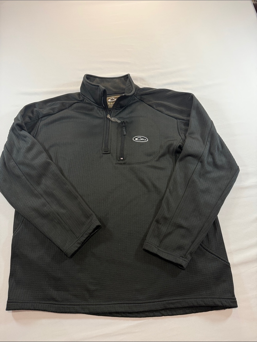 Drake Black Quarter-Zip Performance Jacket Size L